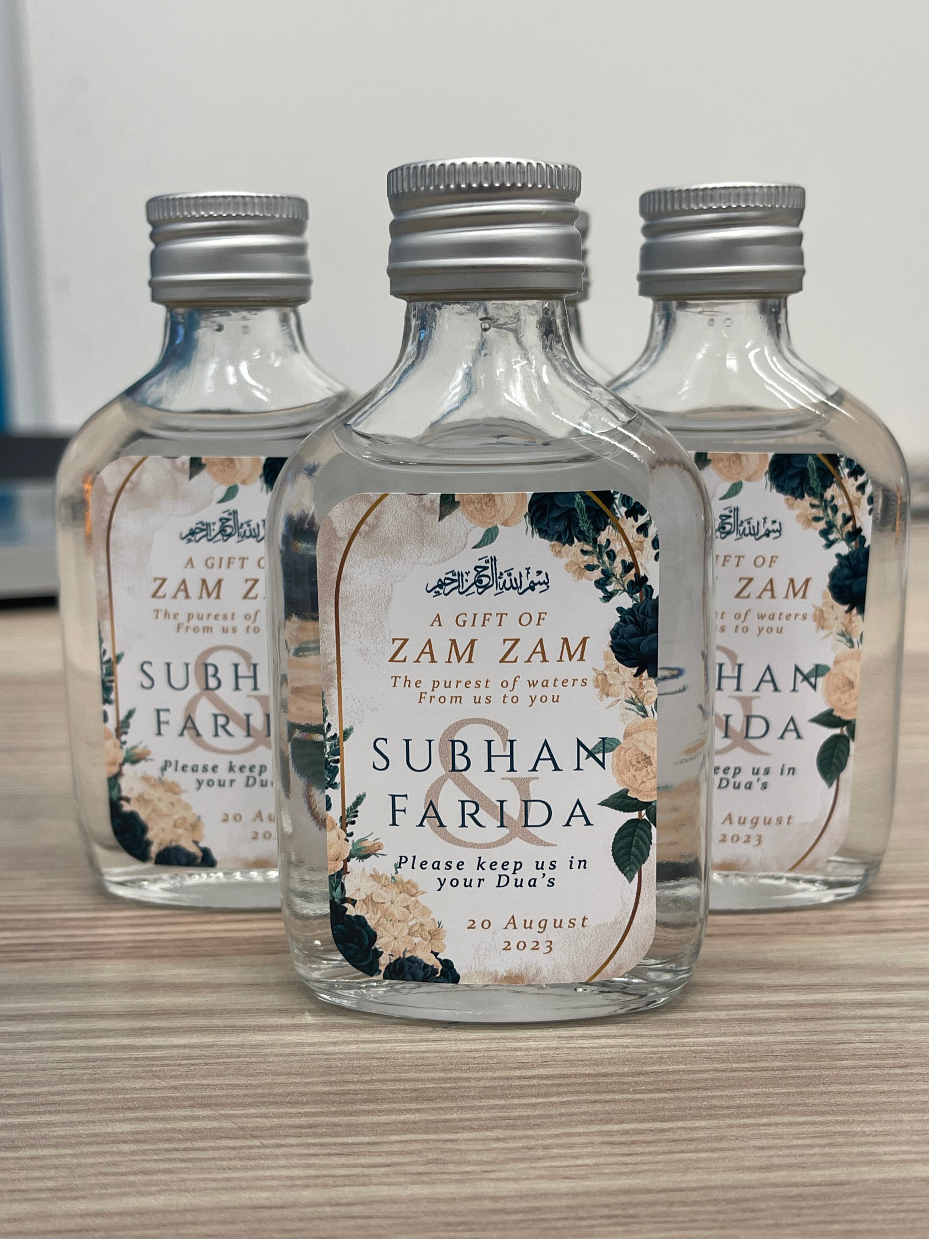 Emerald Green Floral Zam Zam Sticker