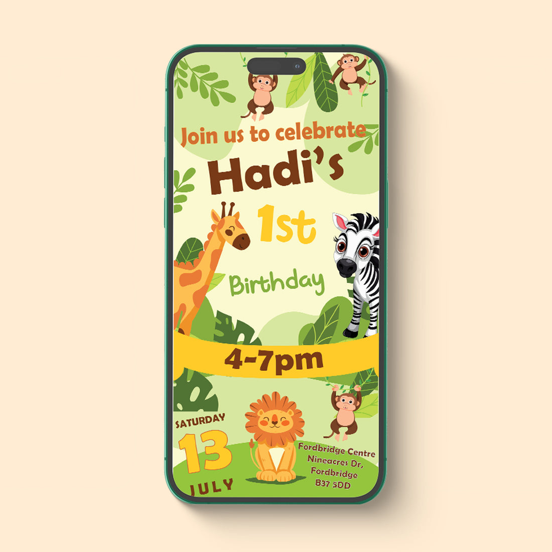Baby Jungle Theme E Vite