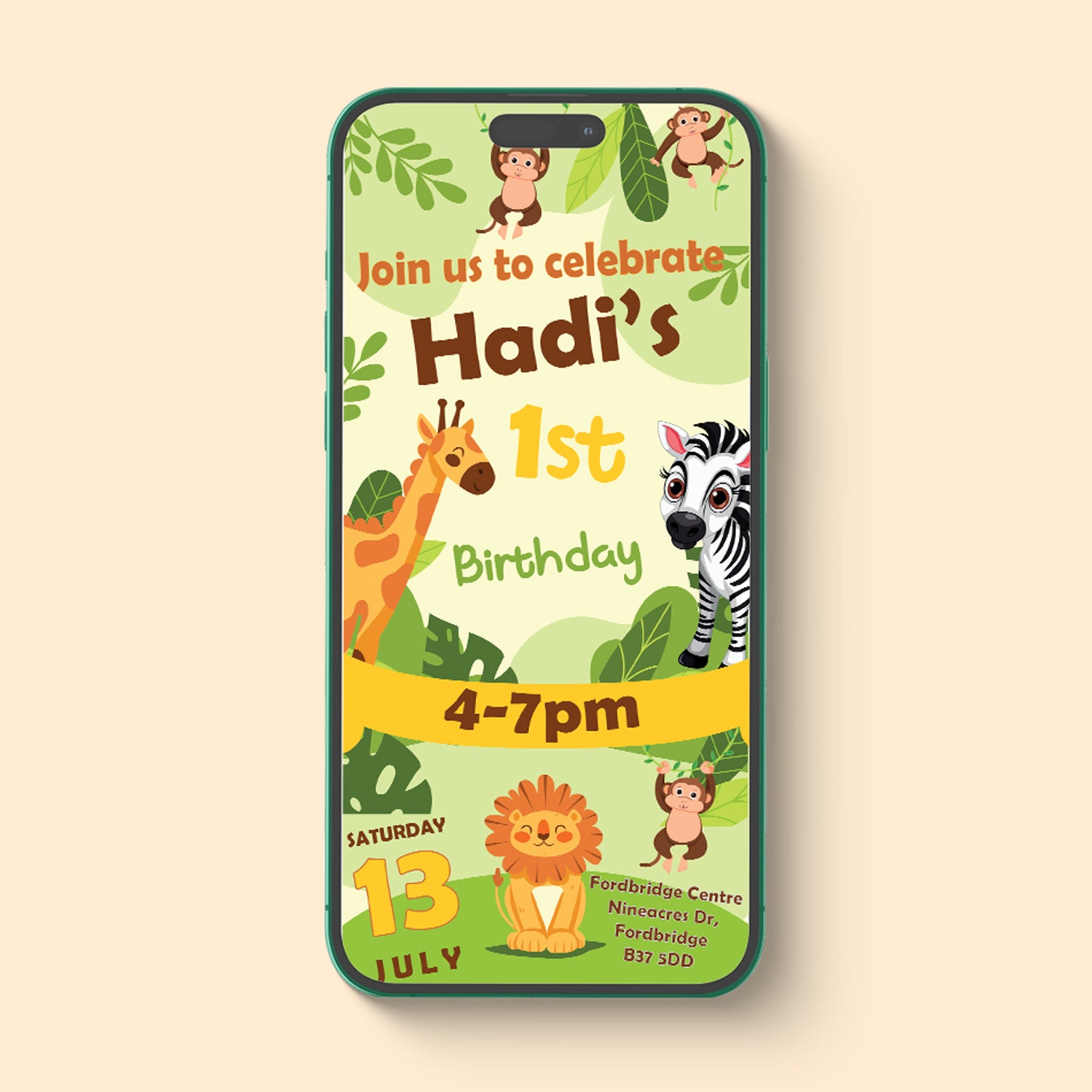 Baby Jungle Theme E Vite