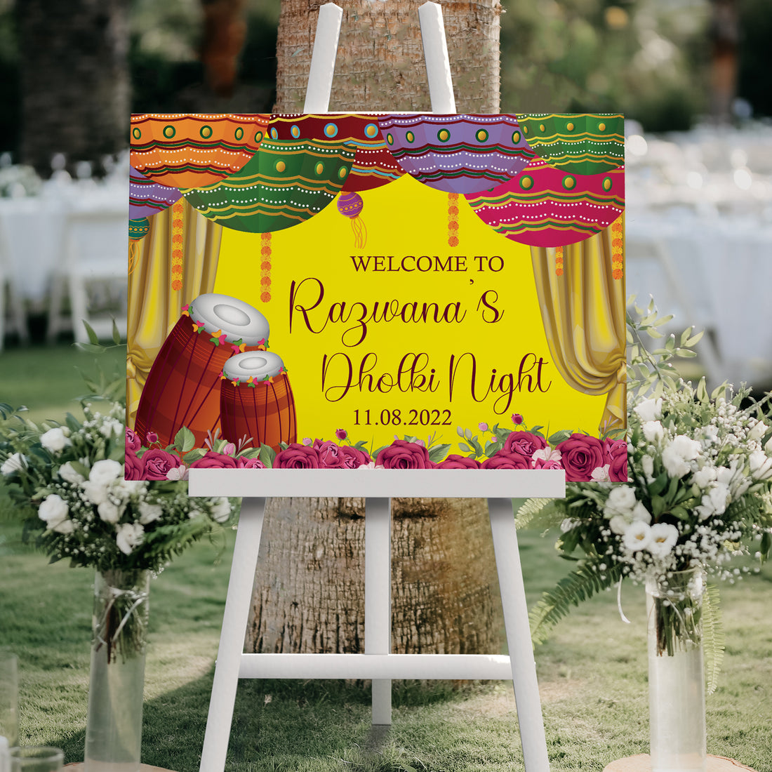 Mehndi Welcome Sign