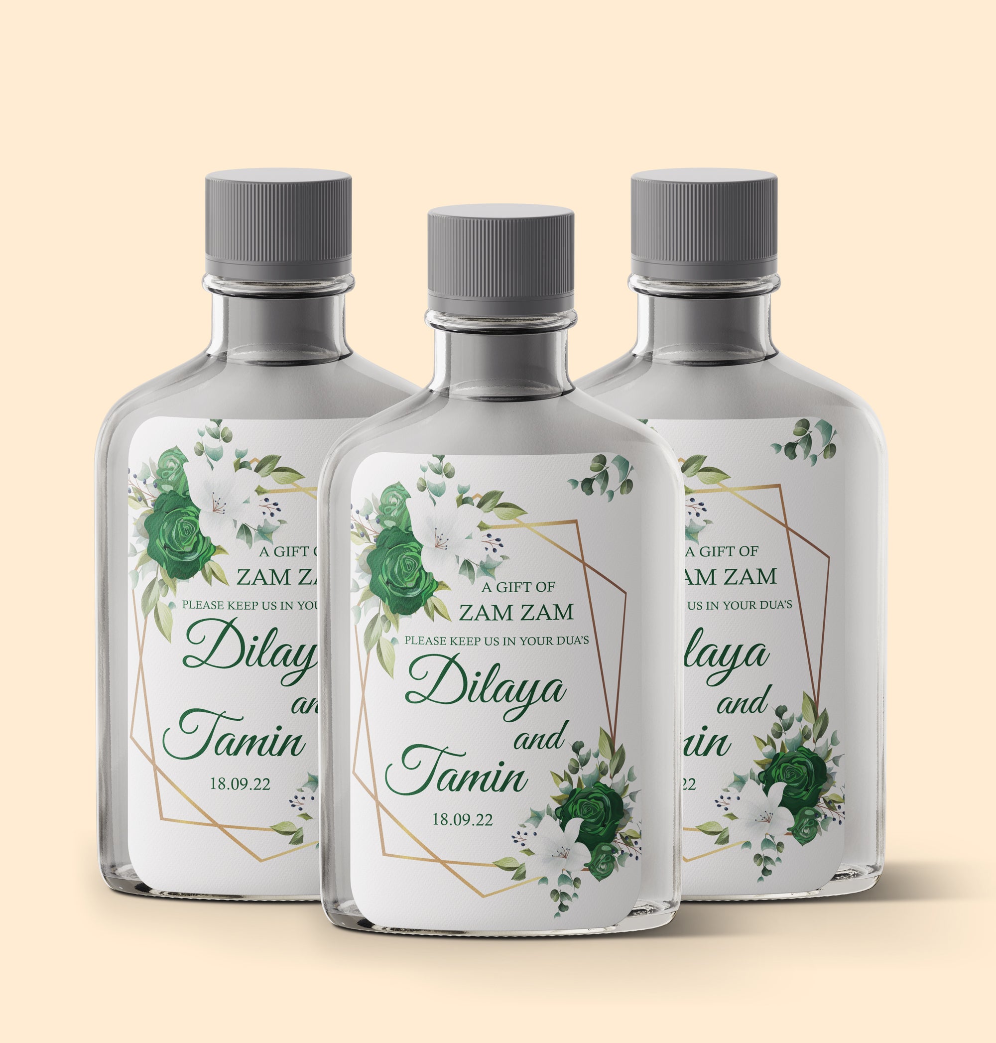 Green and White Zam Zam Sticker