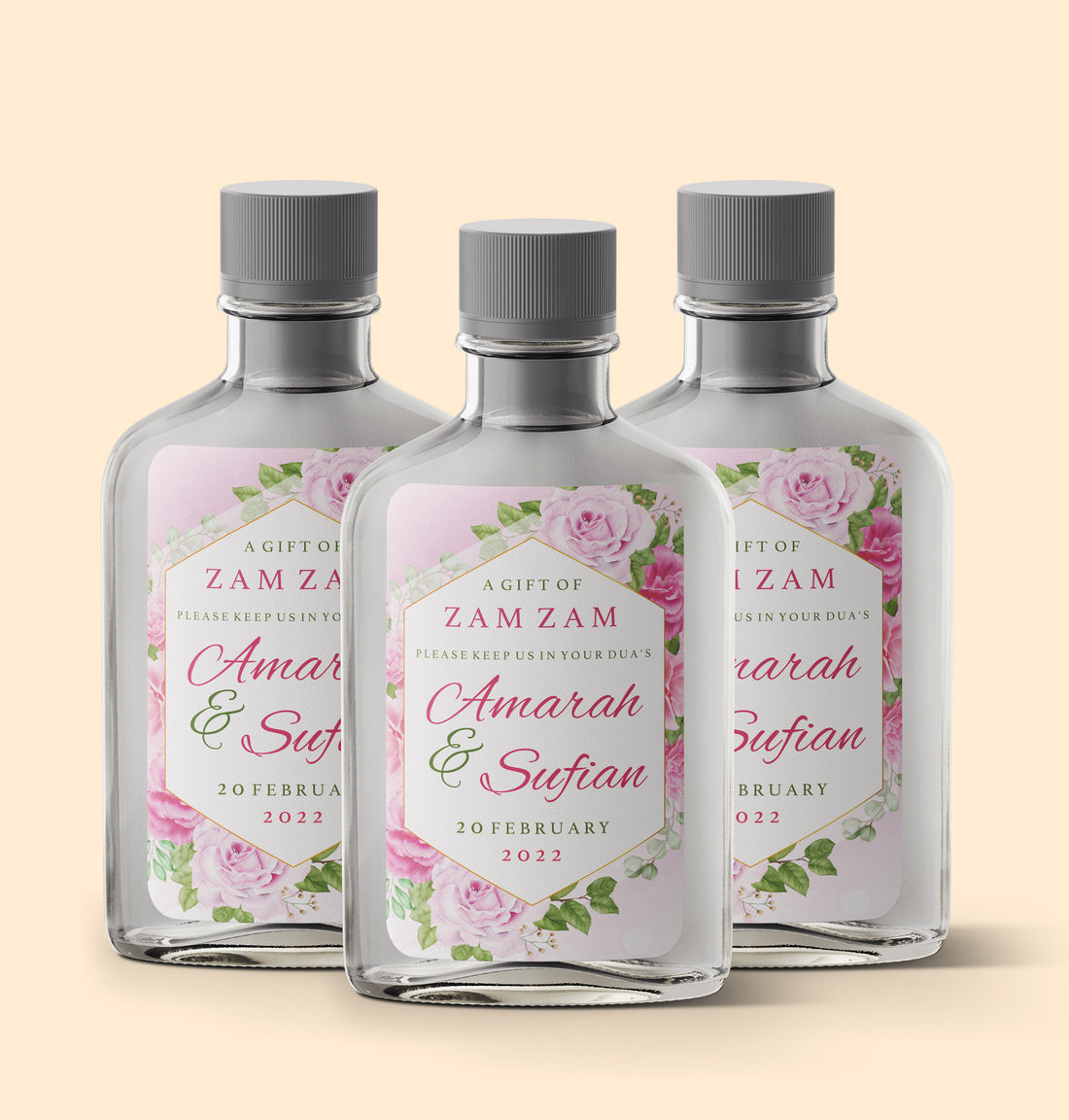 Floral Pink Zam Zam Sticker