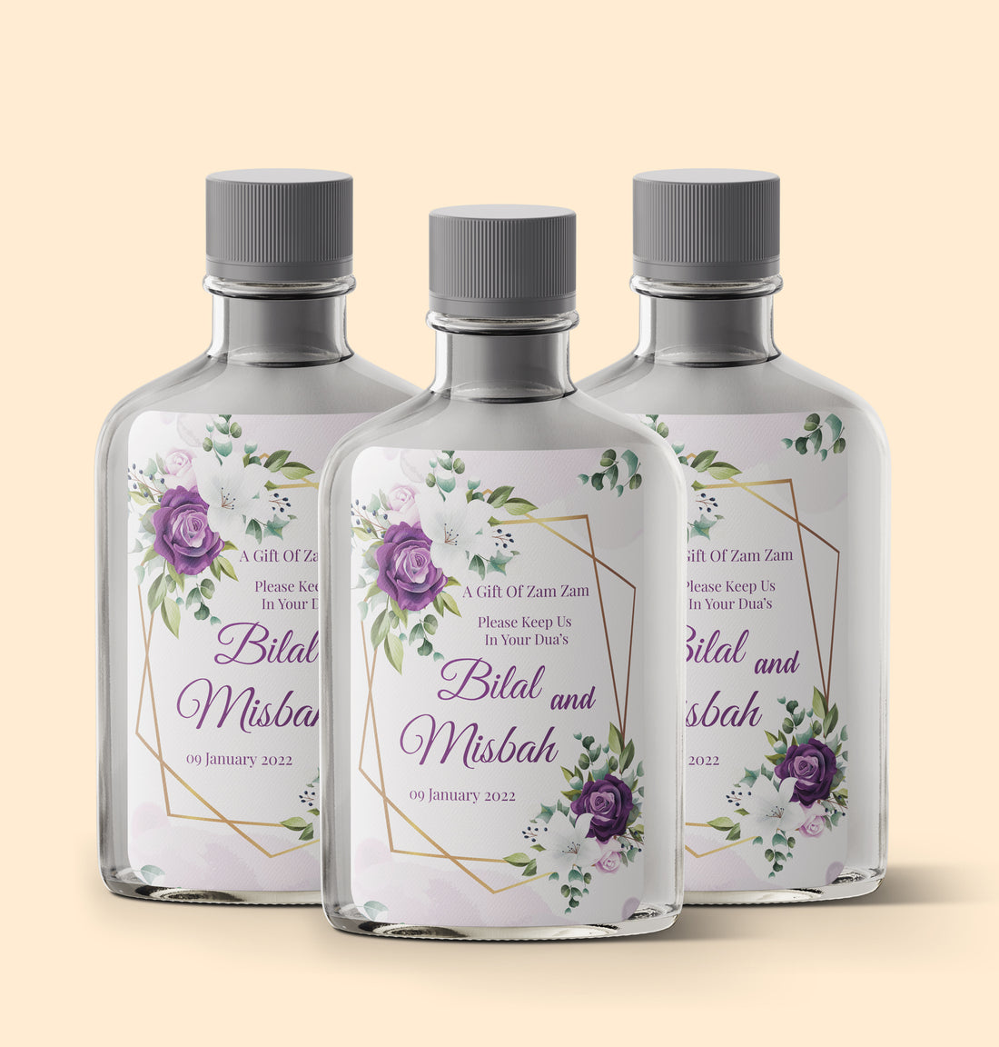 Purple and White Zam Zam Sticker