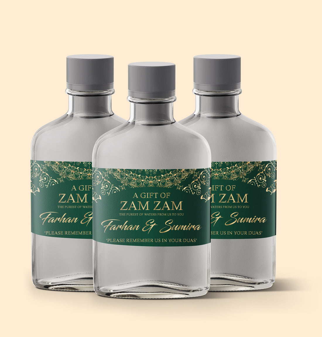 Green and Gold Horizontal Zam Zam Sticker