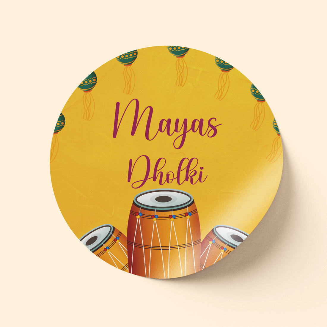 Dholki / Mehndi Sticker (1)