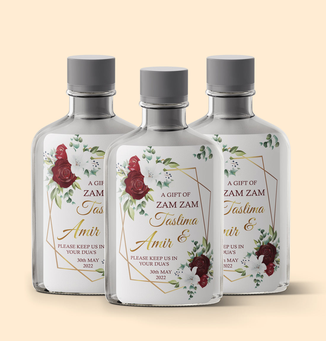 Maroon and Gold Zam Zam Sticker