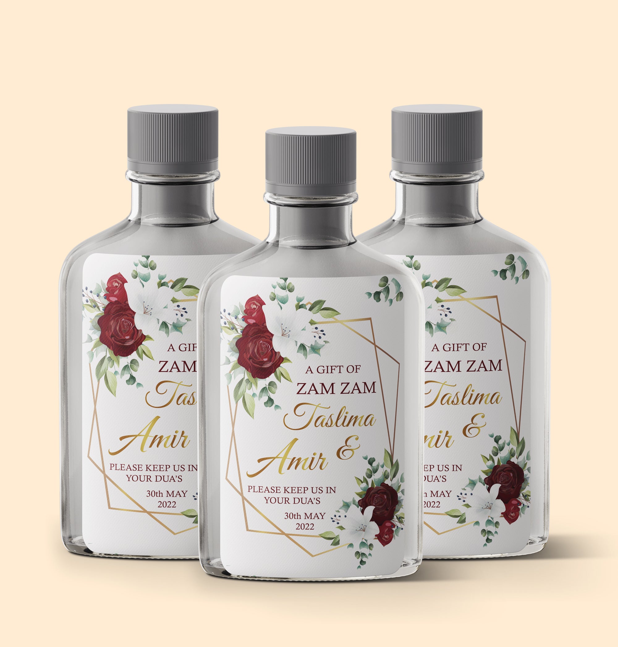 Maroon and Gold Zam Zam Sticker