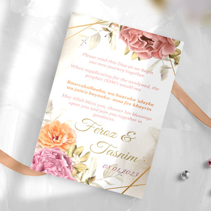 Elegant Vibrant Dua Card