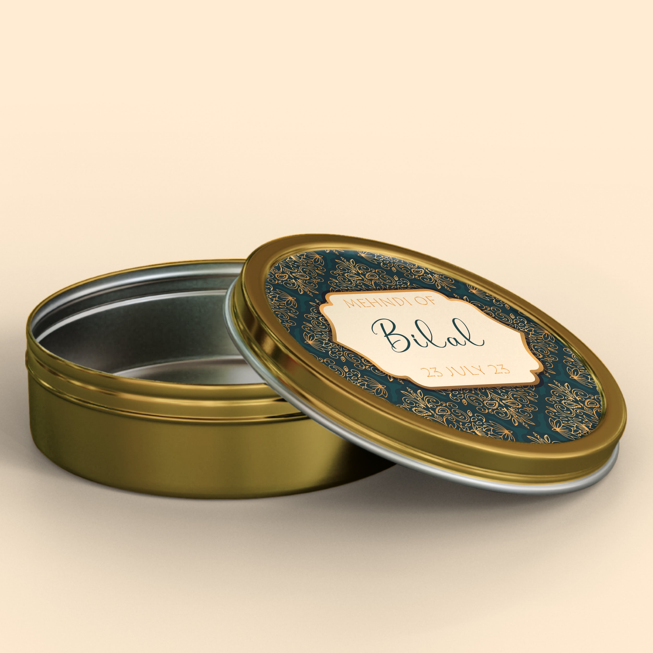 Navy and Gold Mehndi Sticker