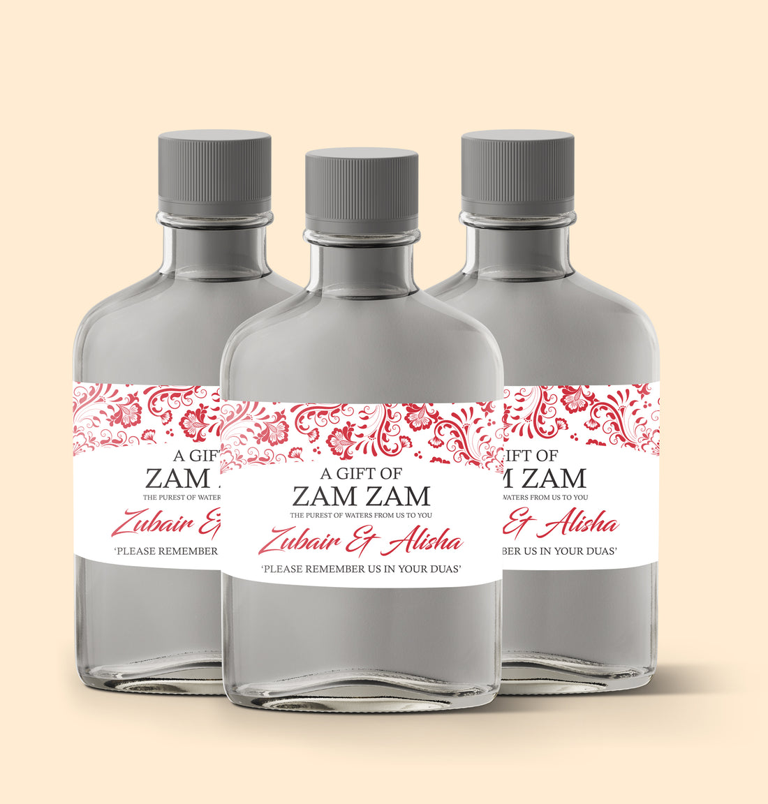 Red and White Horizontal Zam Zam Sticker