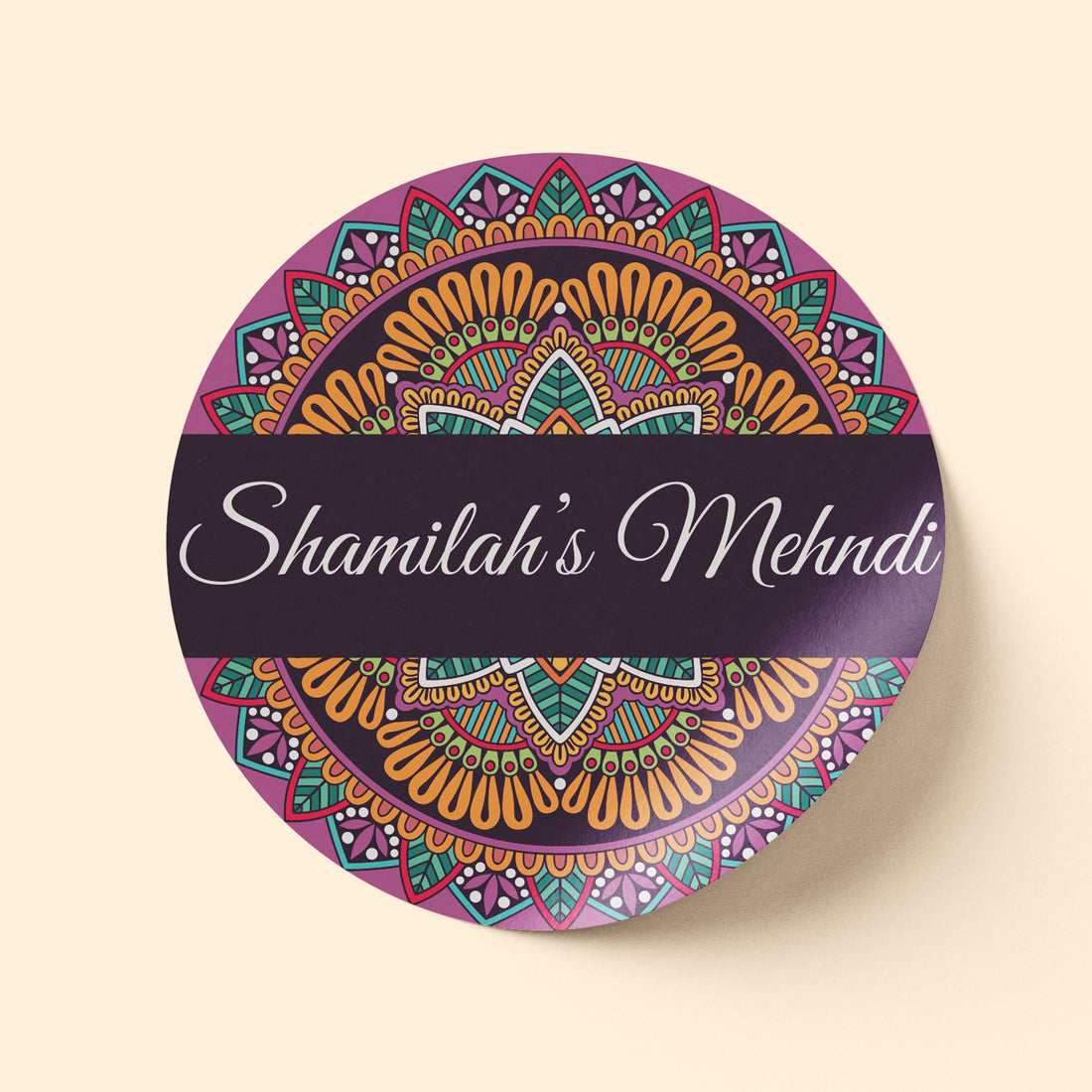 Lavender Mehndi Sticker