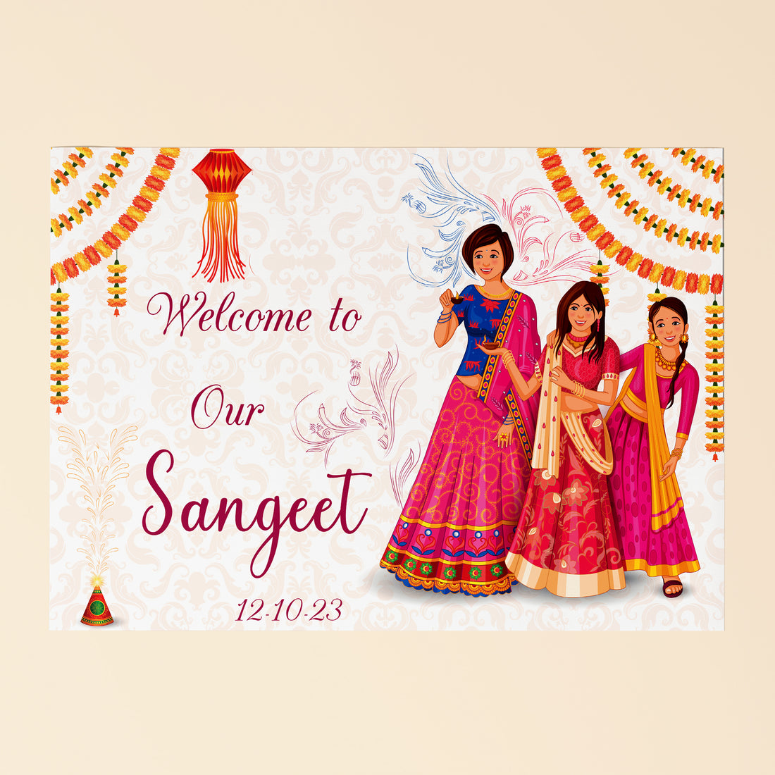 Sangeet Welcome Sign