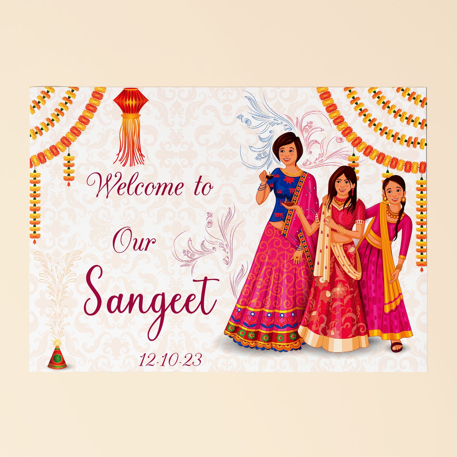 Sangeet Welcome Sign